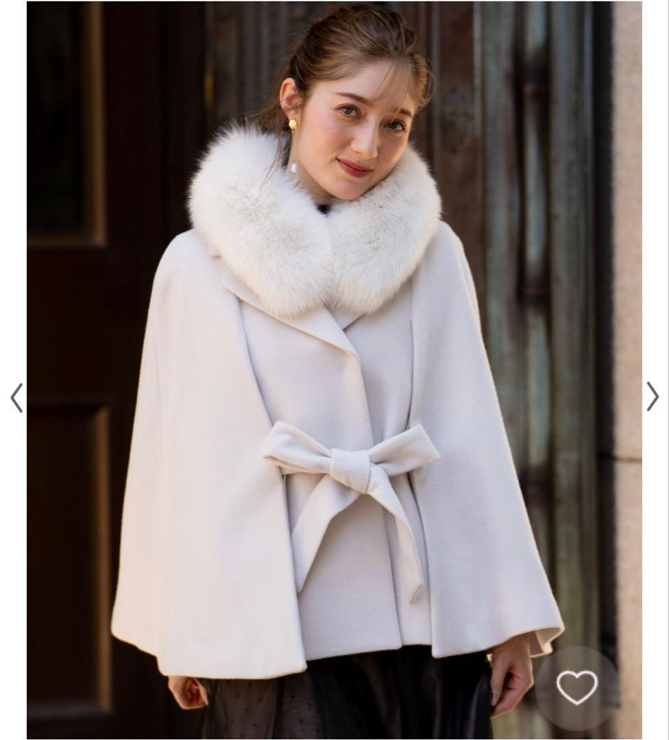 ファースリットケープコート