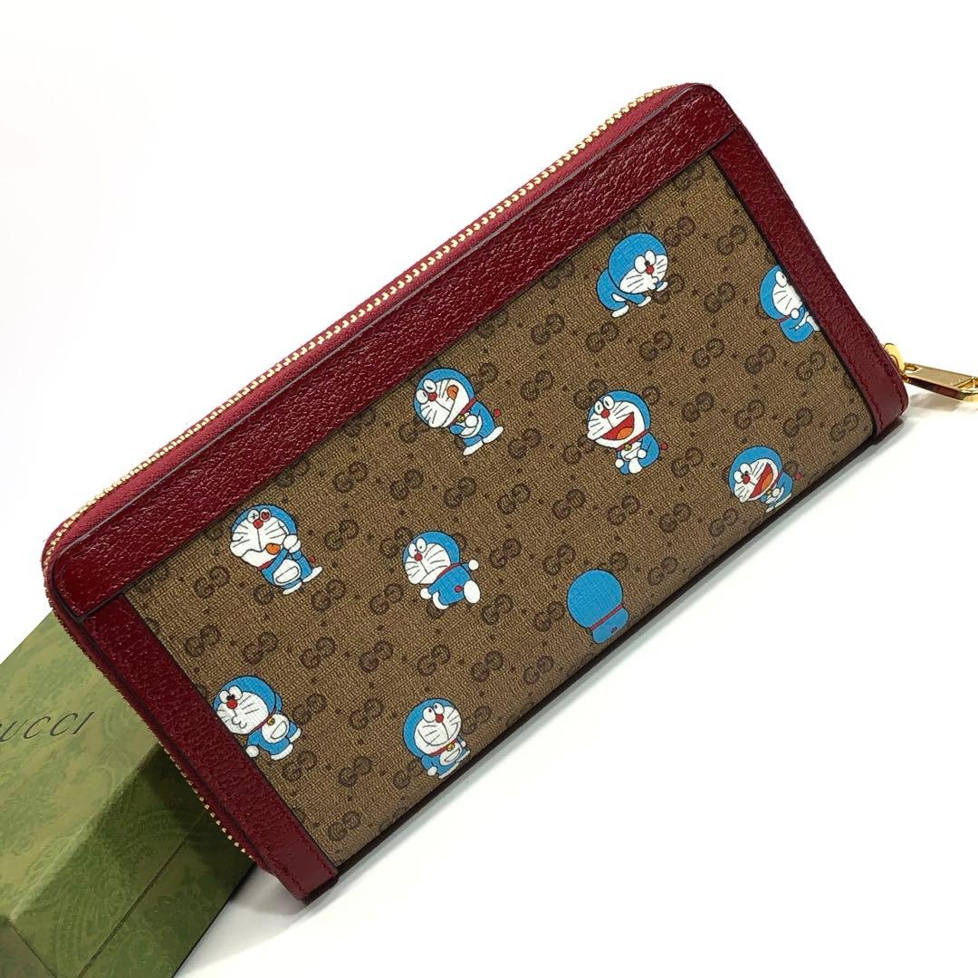 未使用✨箱付 グッチ ドラえもん コラボ GGスプリーム マーモント 長財布