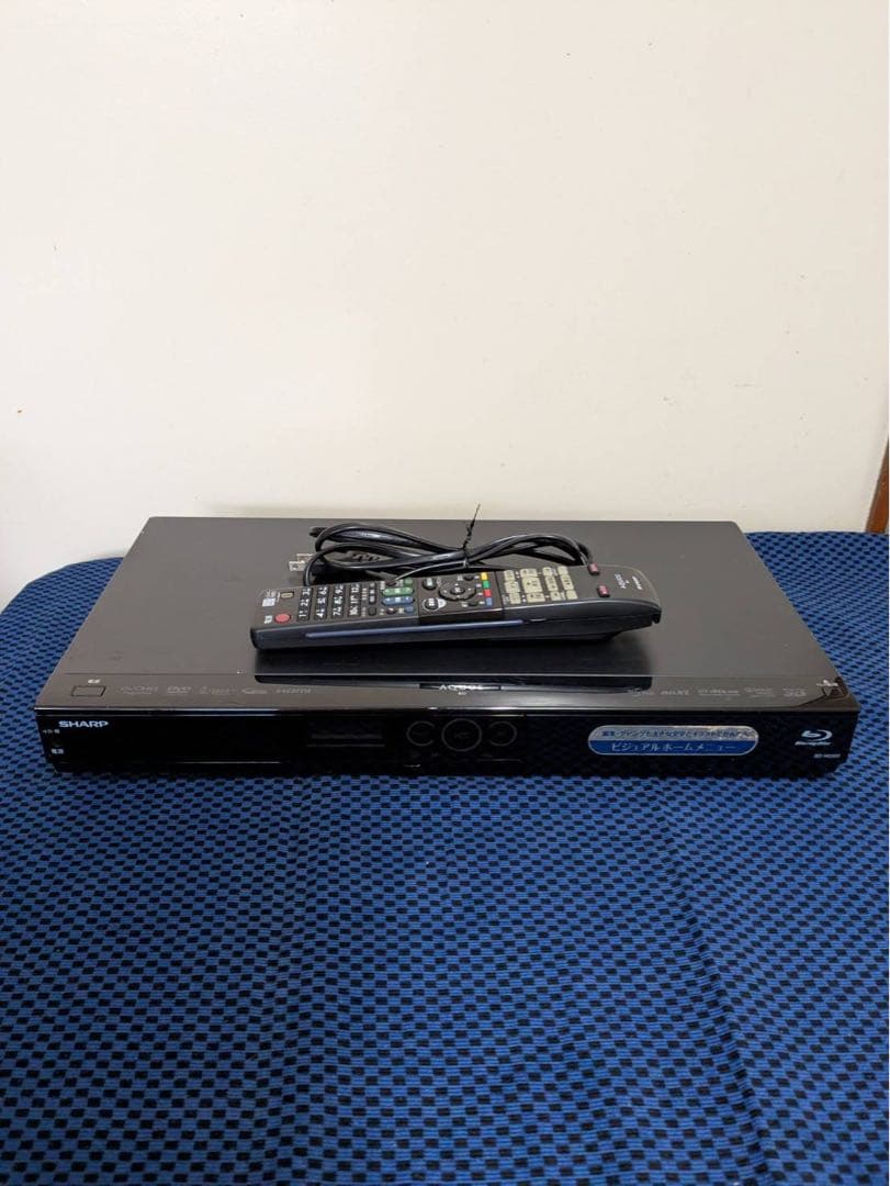SHARP ブルーレイレコーダー リモコン付き 2TB