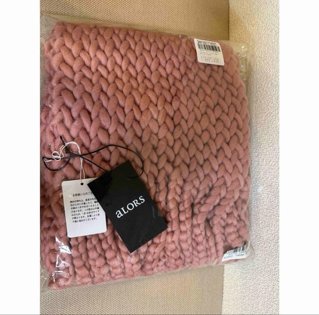 aLORS paris マフラー　カブラージュ　ピンク　アロー　パリ　未使用品
