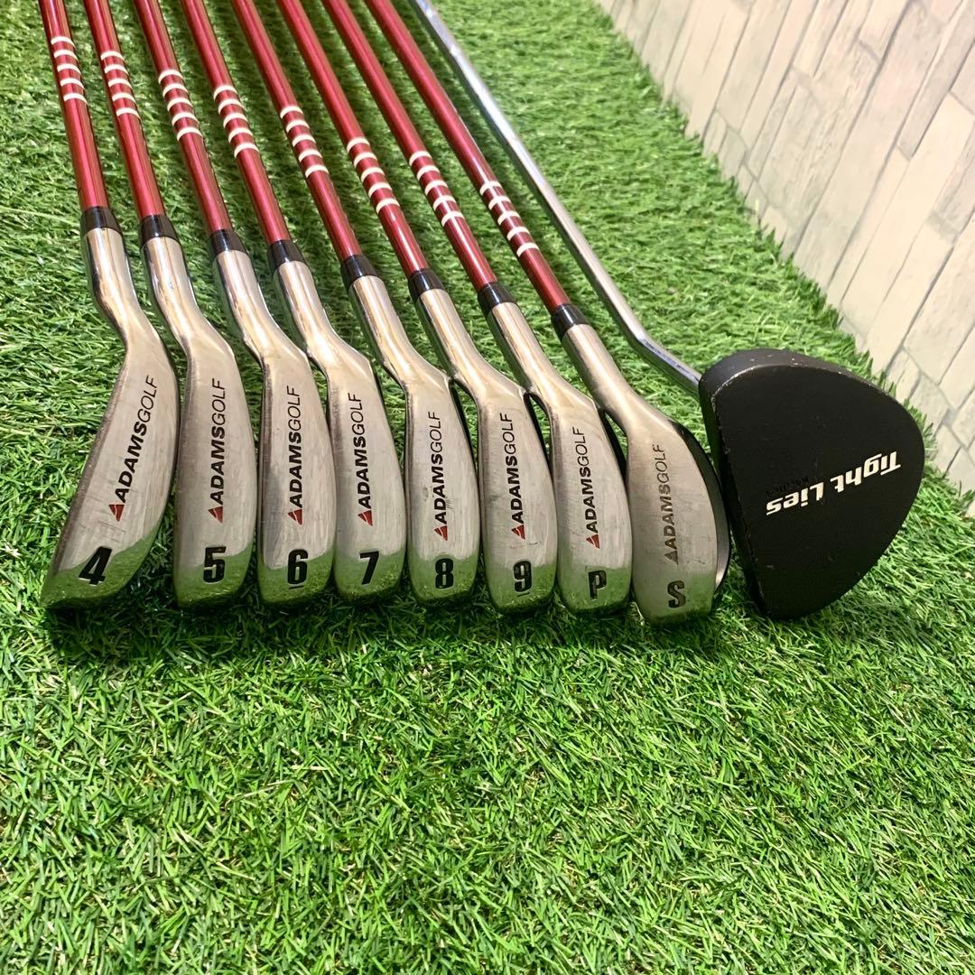 高級タイトリストバッグ付 アダムスゴルフ 初心者おすすめメンズゴルフセット12本