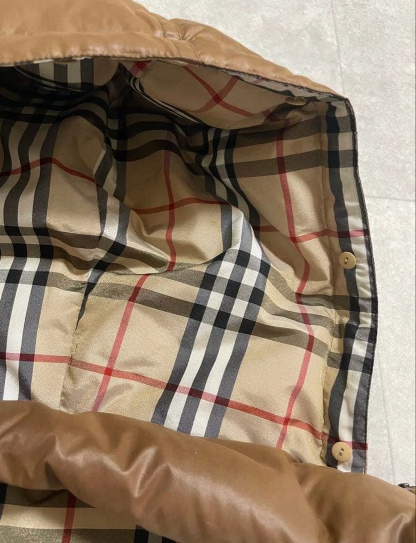 値下げ！美品Burberryブルーレーベル ダウンベスト　キャメル　38