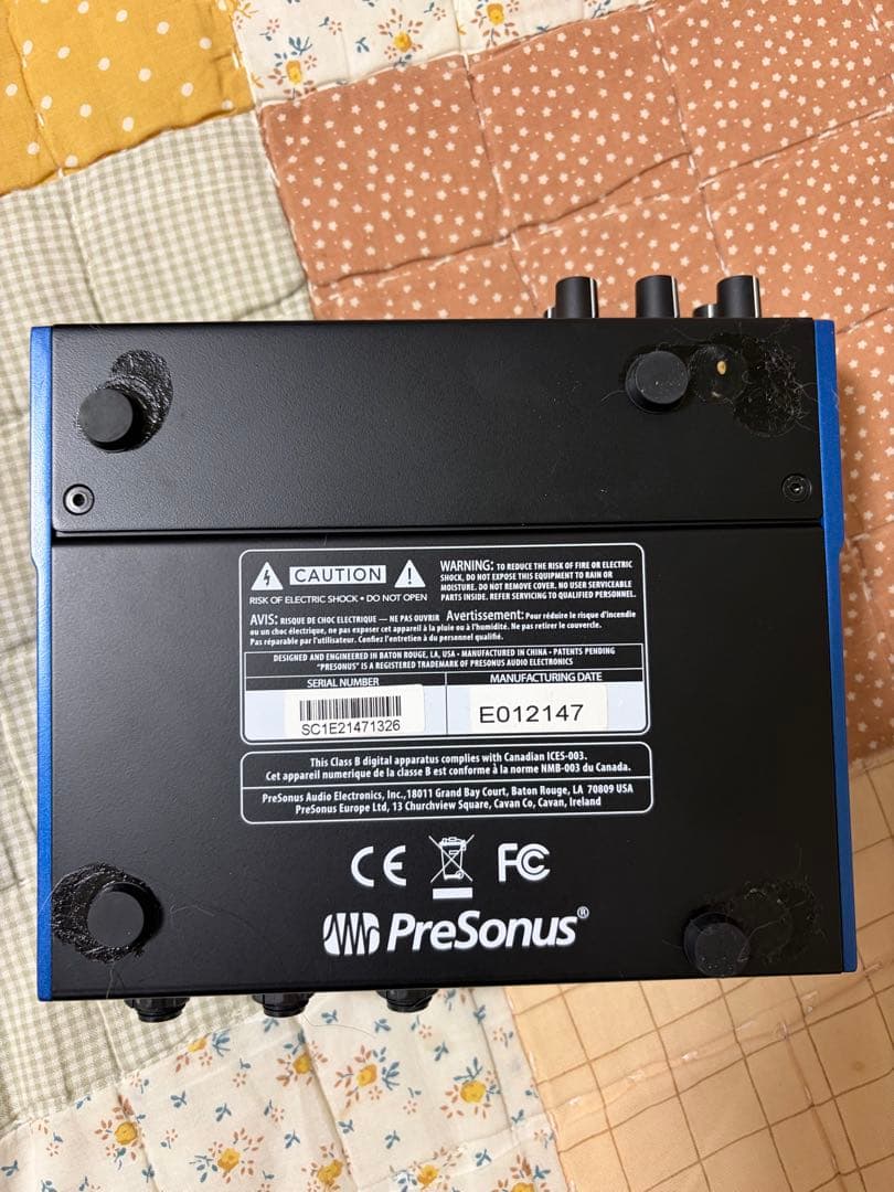 PreSonus STUDIO24c インターフェース 箱、 ケーブル付属