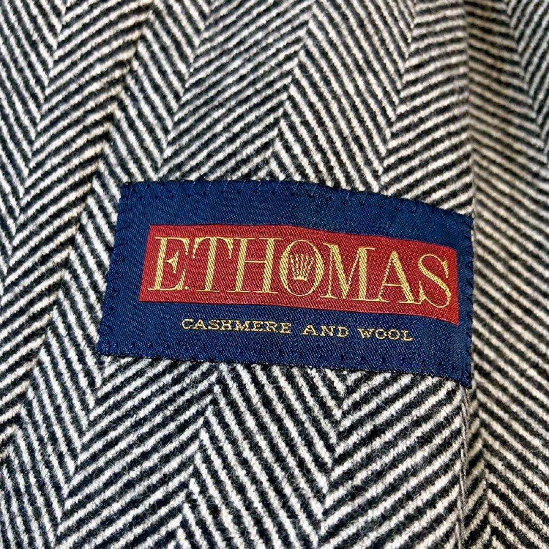 【伊生地・カシミヤ・ヘリンボーン】TOMORROWLAND　チェスターコート　S