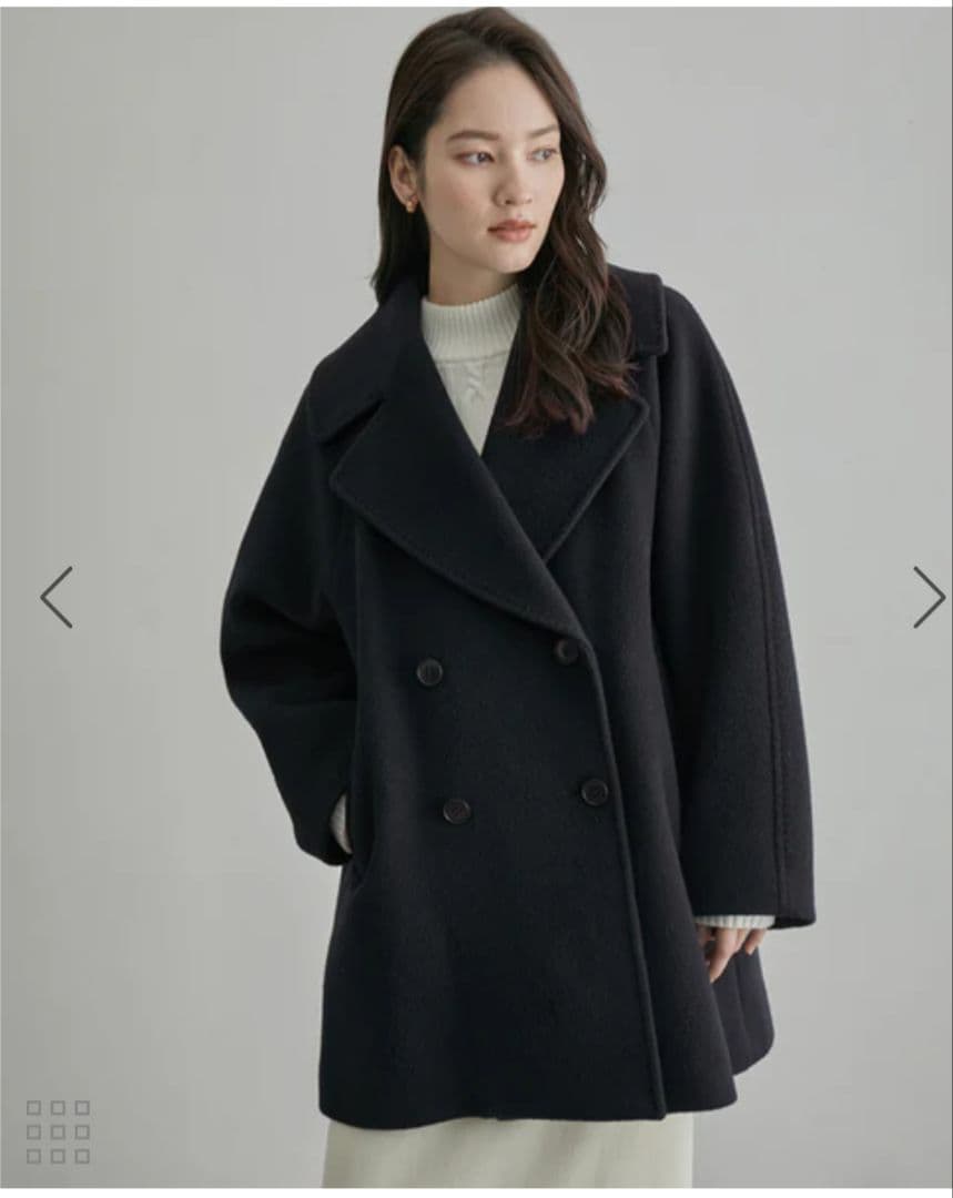 ROPE ファー付きミドルコート 36