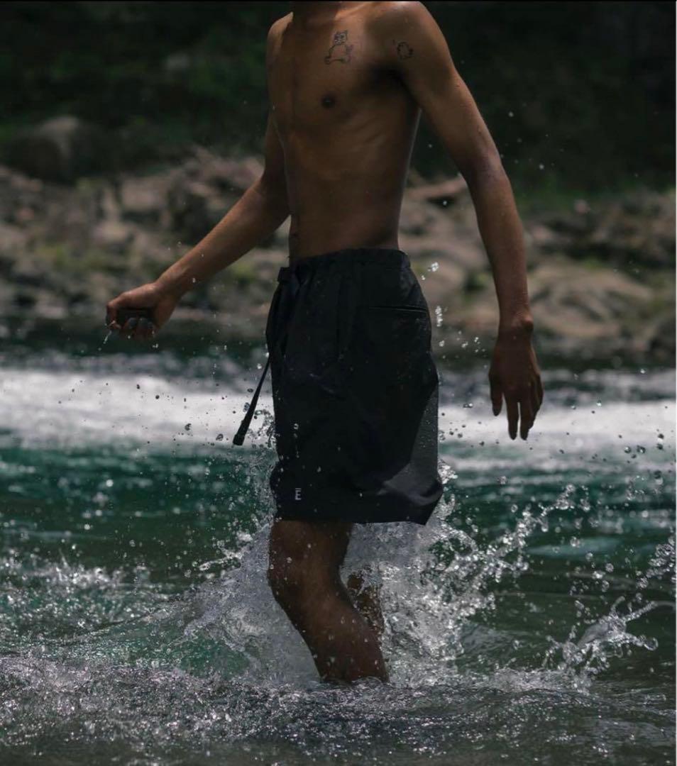 ENNOY Nylon Easy Shorts 24SS ブラック ハーフパンツ