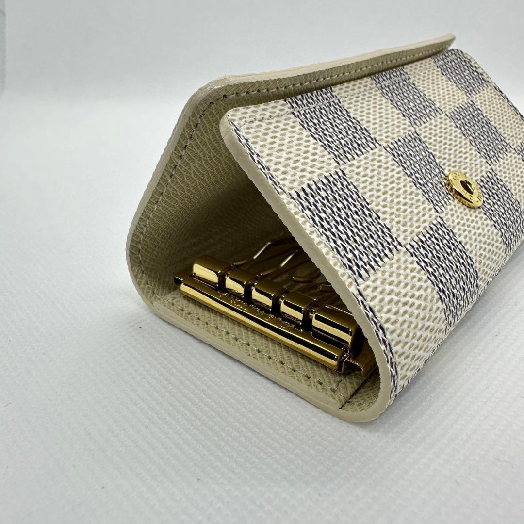 《未使用品》 ルイヴィトン ダミエ アズール ミュルティクレ4 キーケース