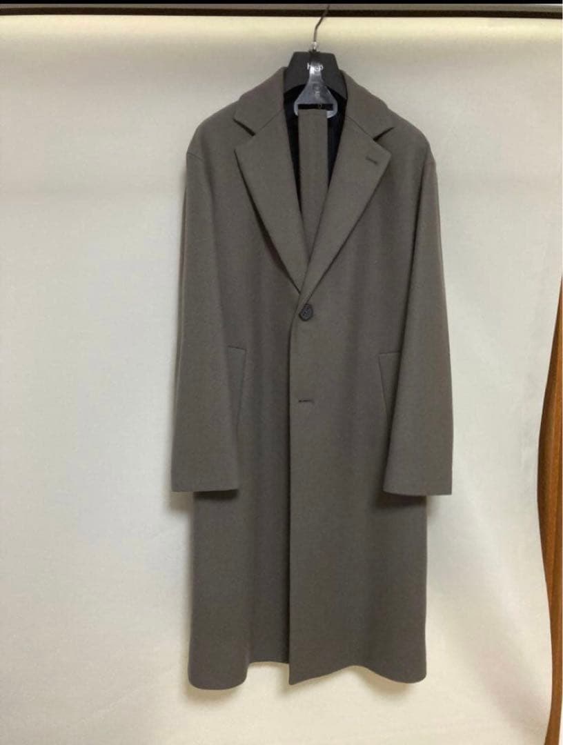 最終値下げ　hevoチェスターコート グレー　サイズ44