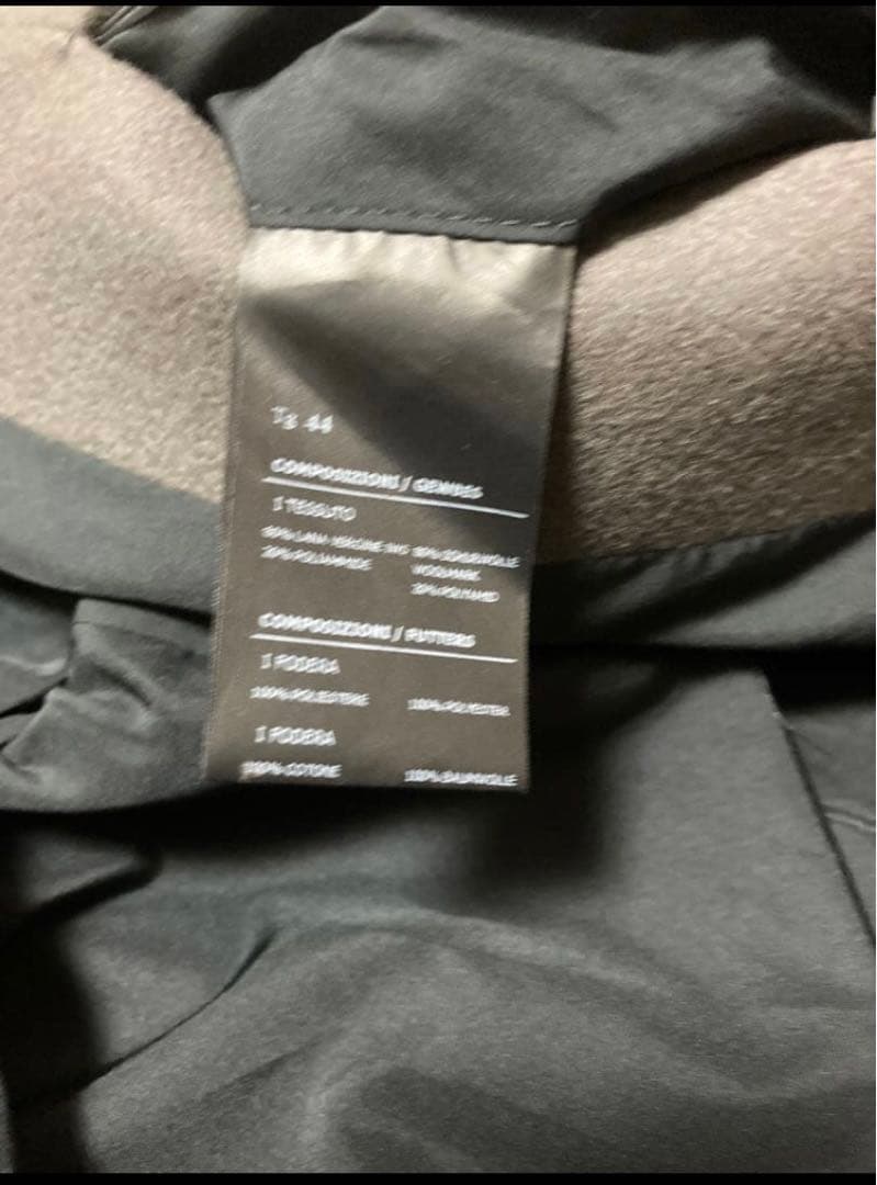 最終値下げ　hevoチェスターコート グレー　サイズ44