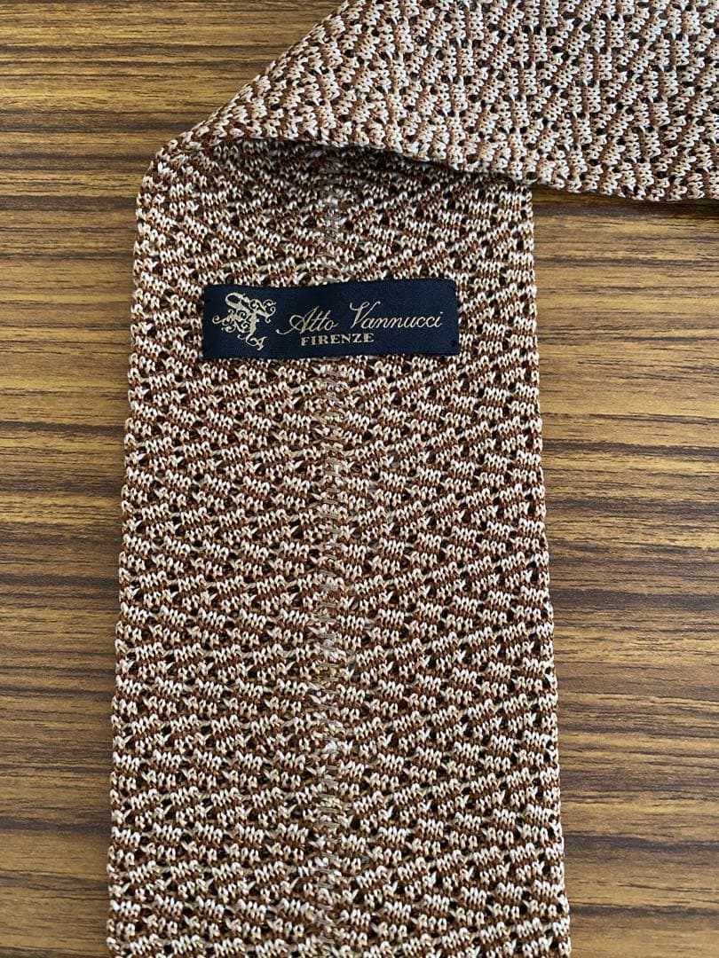 アット ヴァンヌッチ　シルクメランジニットタイ タイユアタイ　ビームスエフ