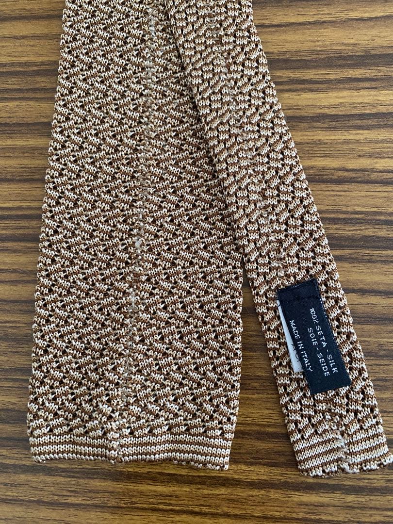 アット ヴァンヌッチ　シルクメランジニットタイ タイユアタイ　ビームスエフ