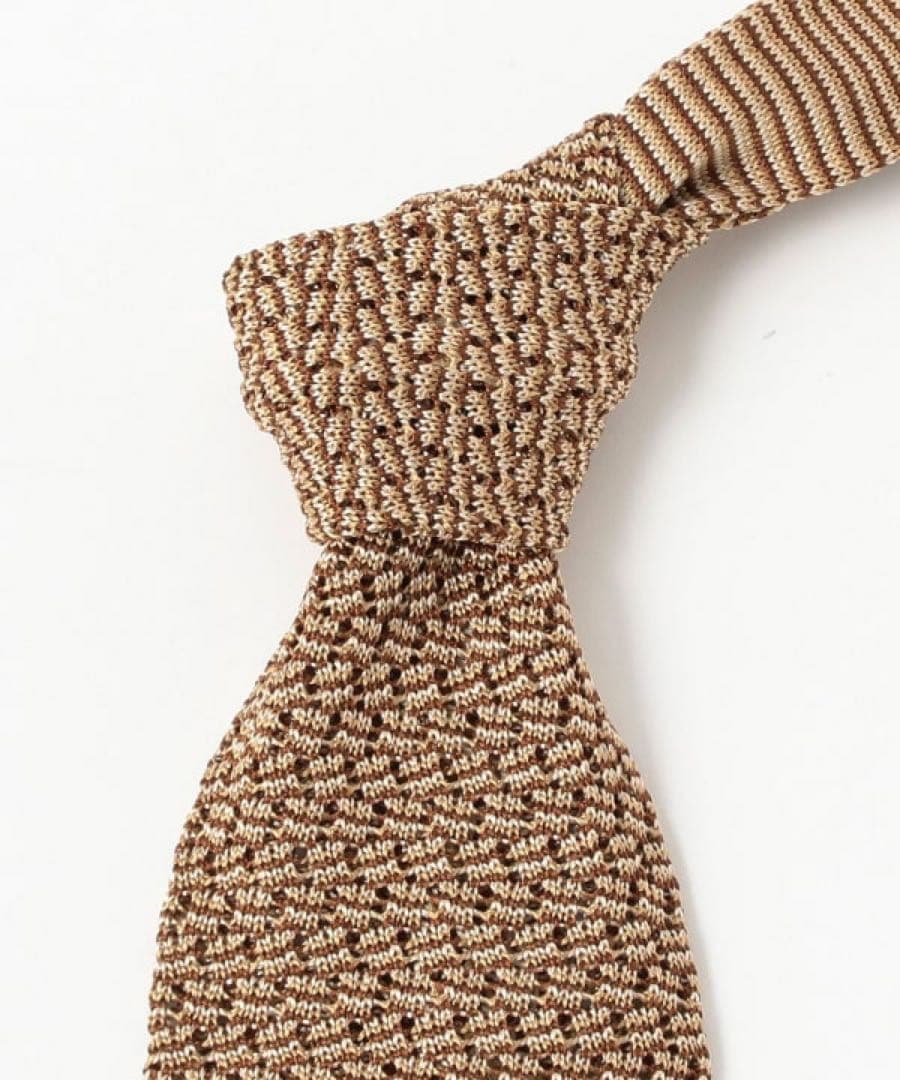 アット ヴァンヌッチ　シルクメランジニットタイ タイユアタイ　ビームスエフ