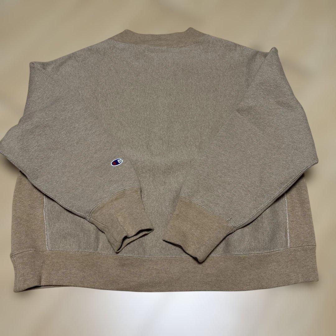 FRAMeWORK 別注championハーフジップリバースウィーブ ベージュ