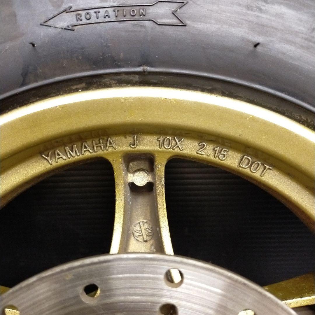 ★10　ヤマハ　JOG ZR SA39J　前後ホイール　キャスト　ゴールド