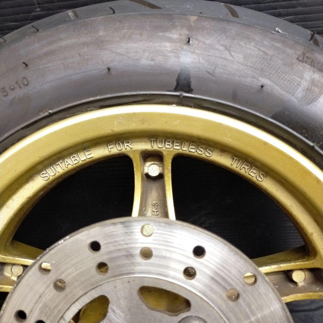 ★10　ヤマハ　JOG ZR SA39J　前後ホイール　キャスト　ゴールド