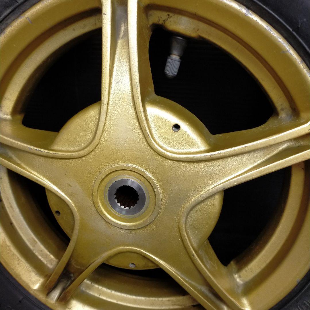 ★10　ヤマハ　JOG ZR SA39J　前後ホイール　キャスト　ゴールド