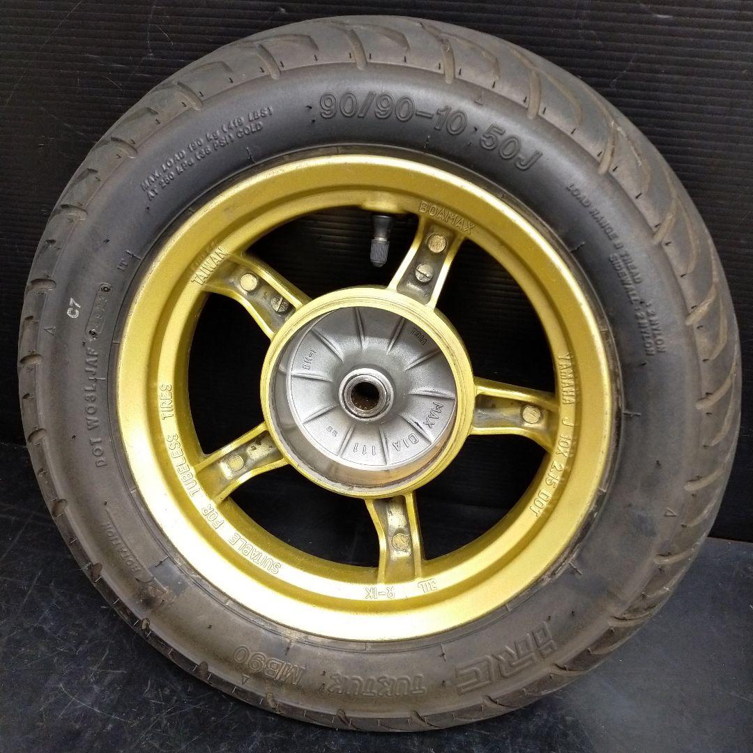 ★10　ヤマハ　JOG ZR SA39J　前後ホイール　キャスト　ゴールド