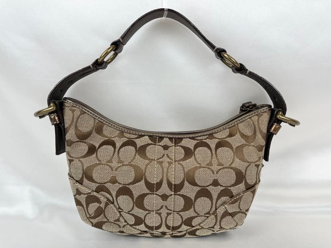 COACH ワンショルダー シグネチャー キャンバス パイソンショルダー