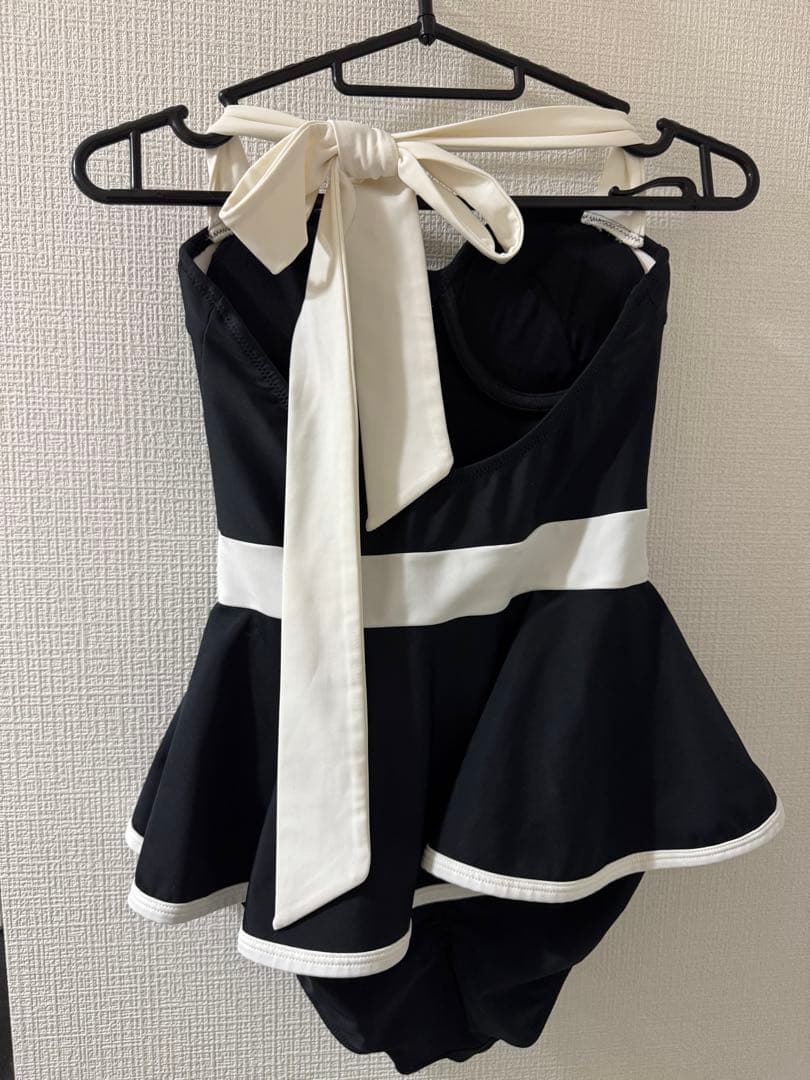 Darich ダーリッチ バイカラーペプラムワンピースビキニ　ブラック