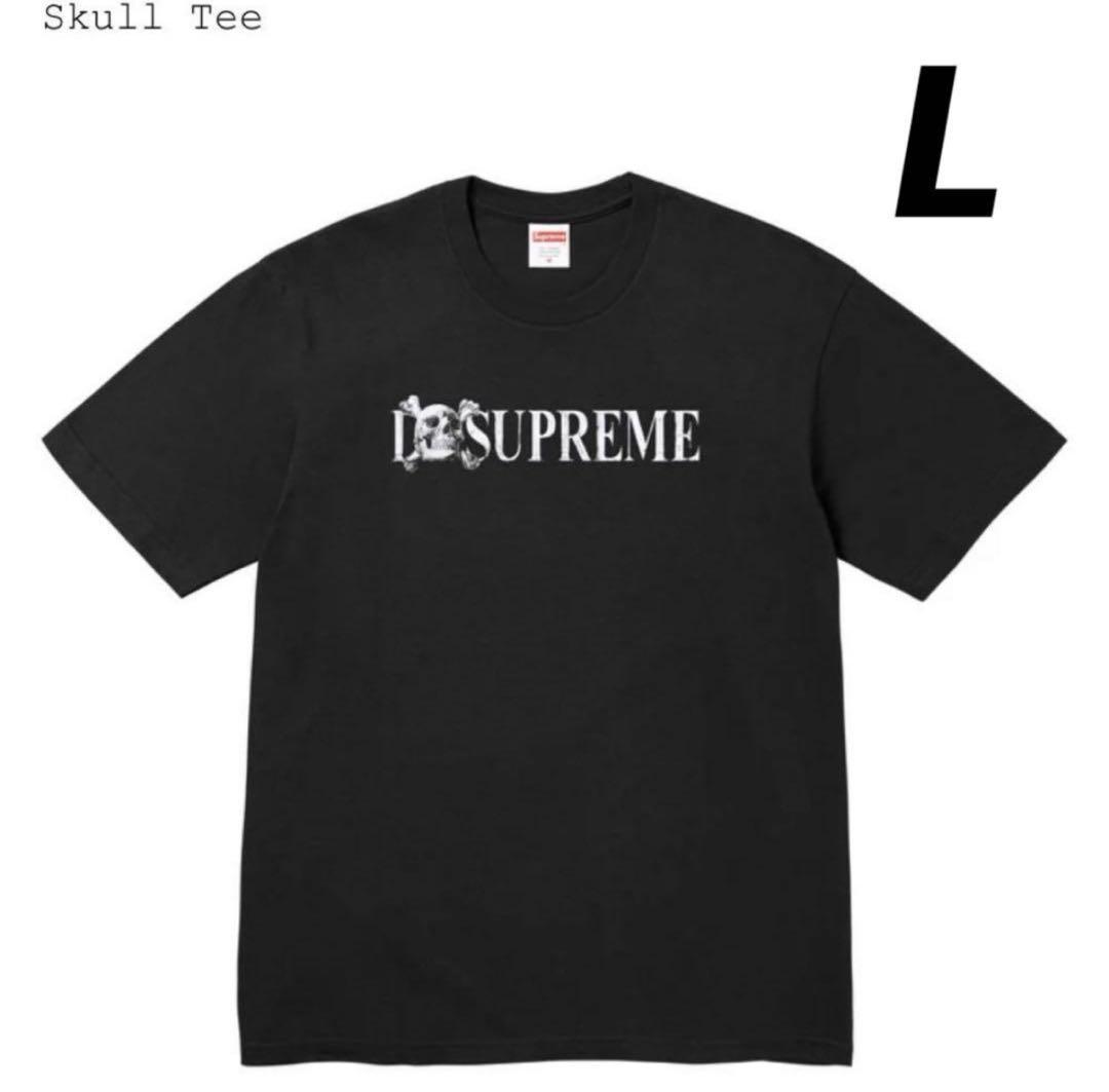 supreme SUPREME Skull Tee ブラック Tシャツ L