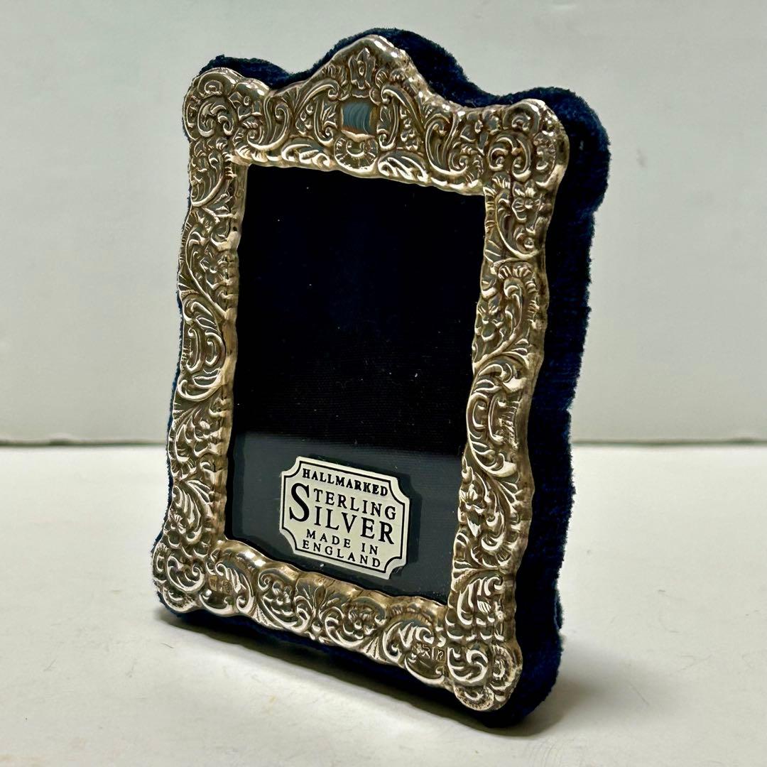 スターリングシルバー　純銀　 フォトフレーム　写真立て　イギリス製 アンティーク
