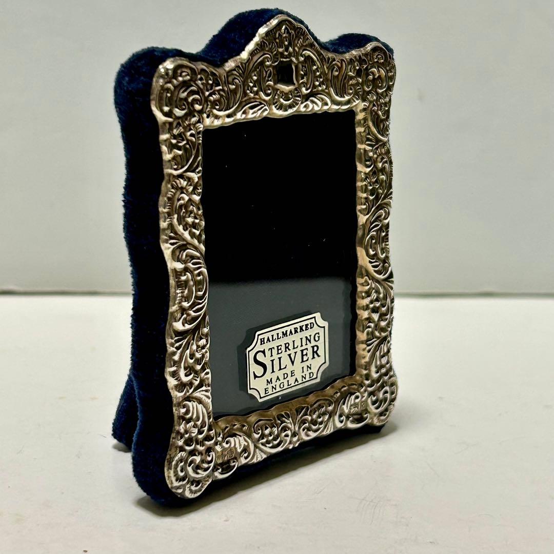 スターリングシルバー　純銀　 フォトフレーム　写真立て　イギリス製 アンティーク