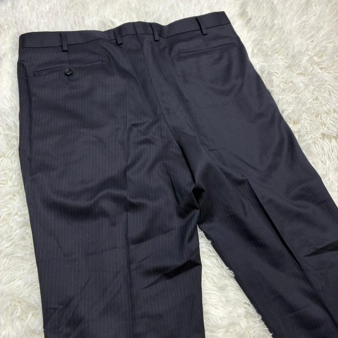 極美品 REGAL セットアップ テーラードジャケット ウール ストライプ 紺