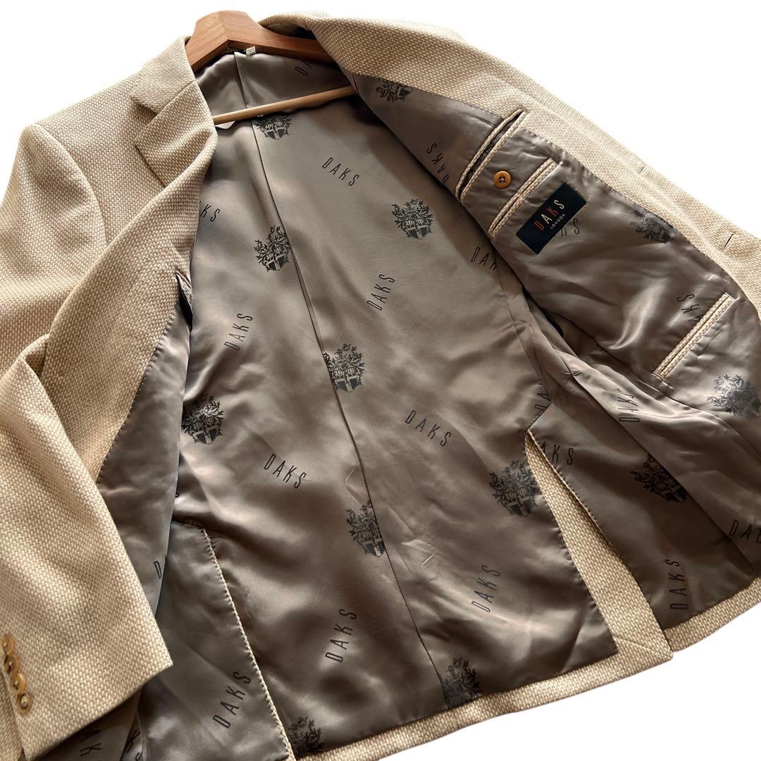 美品♡ メンズ 日本製♡ ダックス カシミヤ100% 上質 ジャケット ベージュ