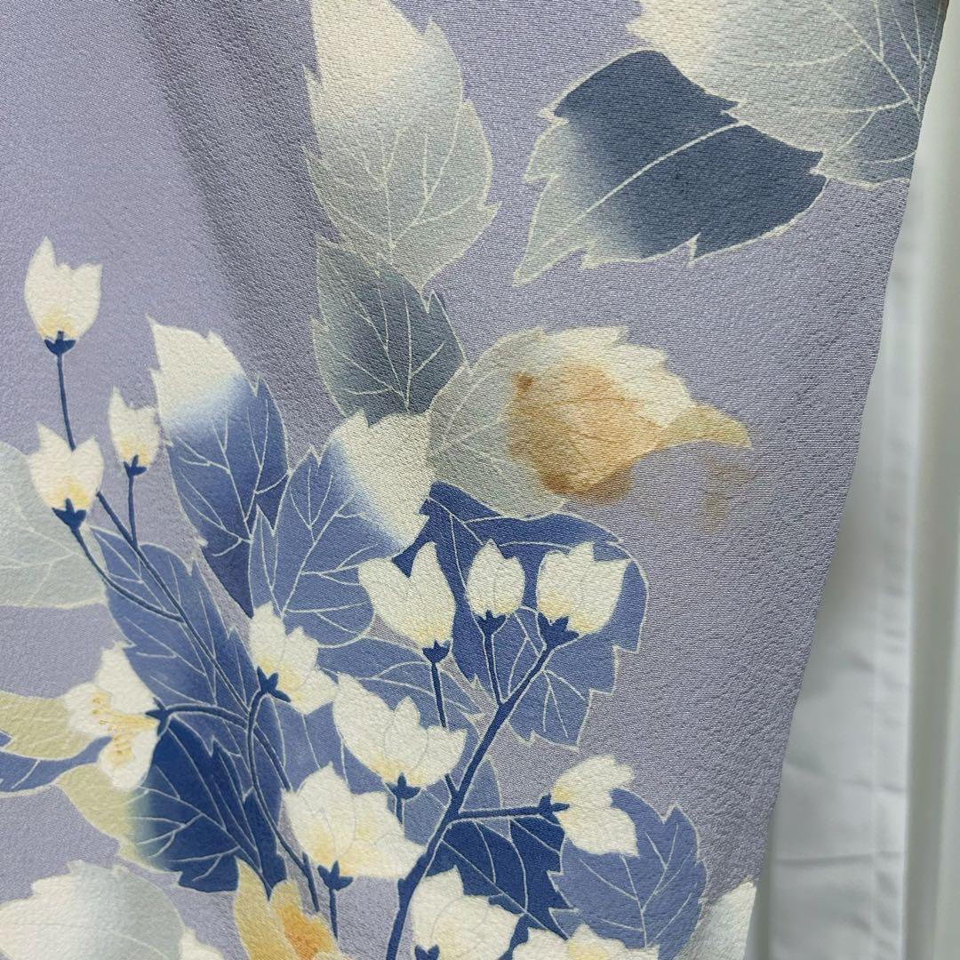 正絹　縮緬　友禅　振袖　フルセット　８点　可憐　モダン