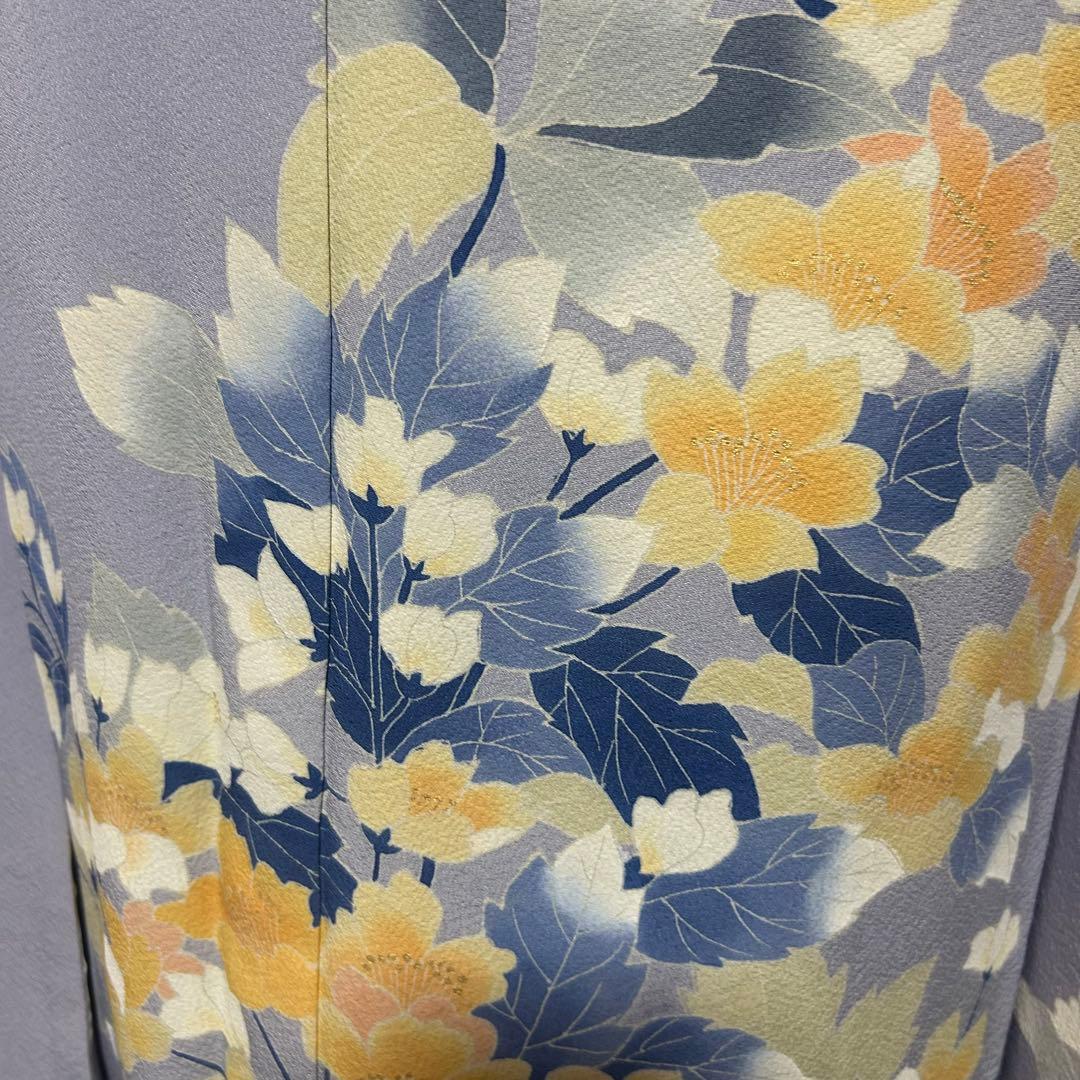 正絹　縮緬　友禅　振袖　フルセット　８点　可憐　モダン