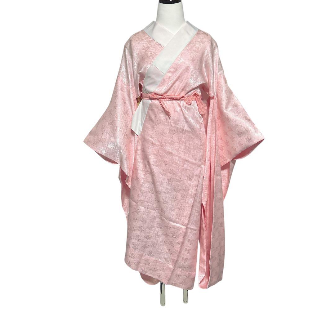 正絹　縮緬　友禅　振袖　フルセット　８点　可憐　モダン