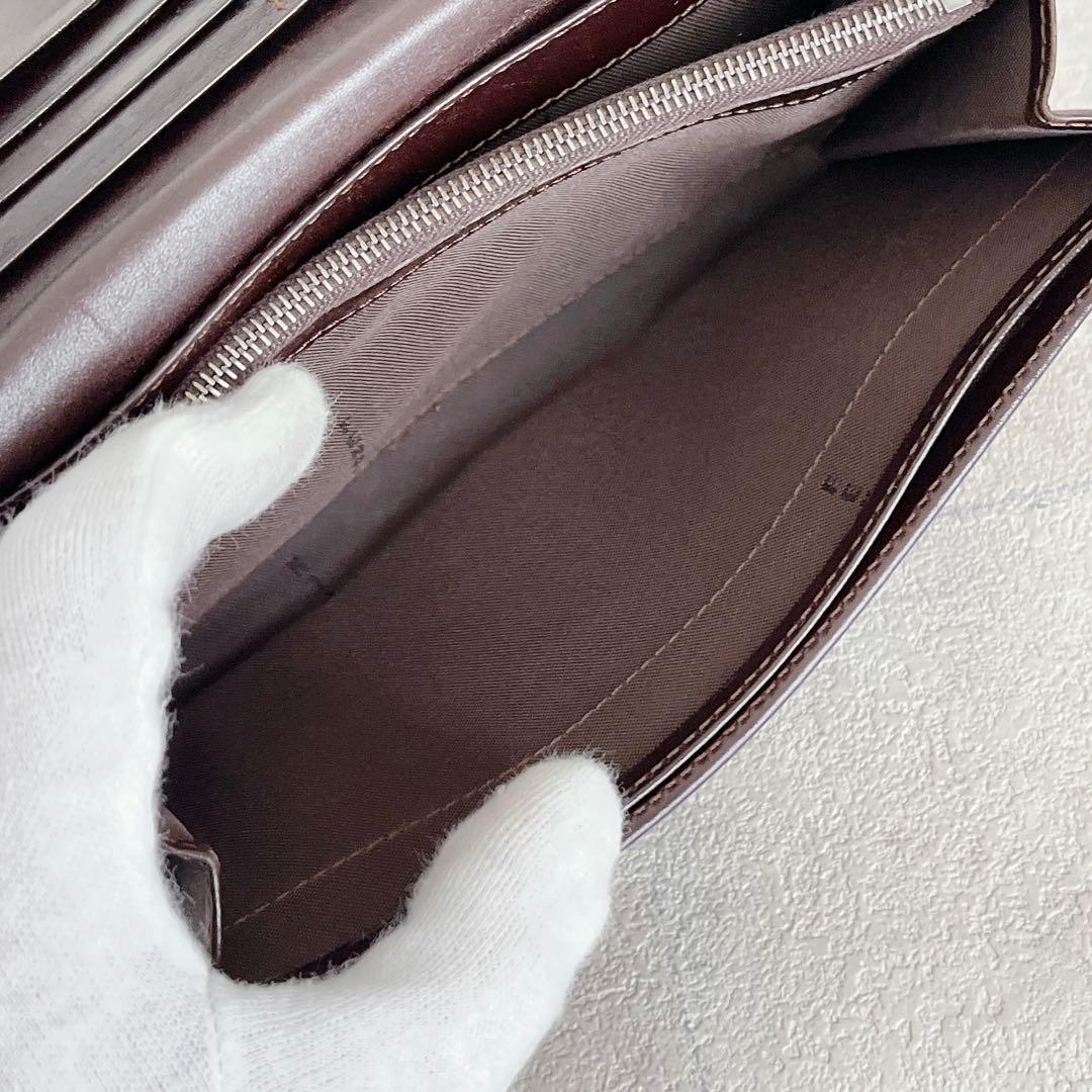 美品✨FENDI 長財布 ズッカ キャンバス FF ロゴ レザー ブラウン