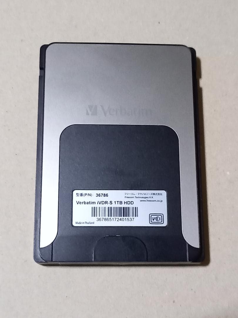 カセットハードディスク　Verbatim 　iVDR-S　1TB　HDD