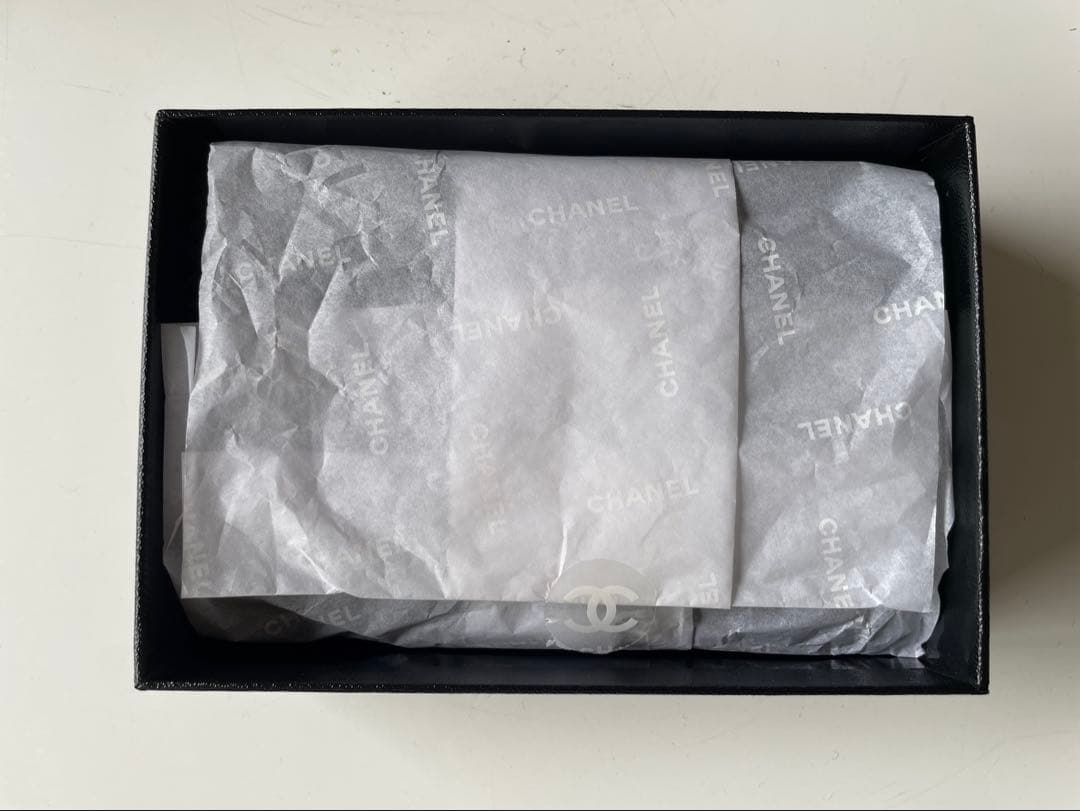 CHANEL チョコバー　キーケース 淡いブルーホワイト