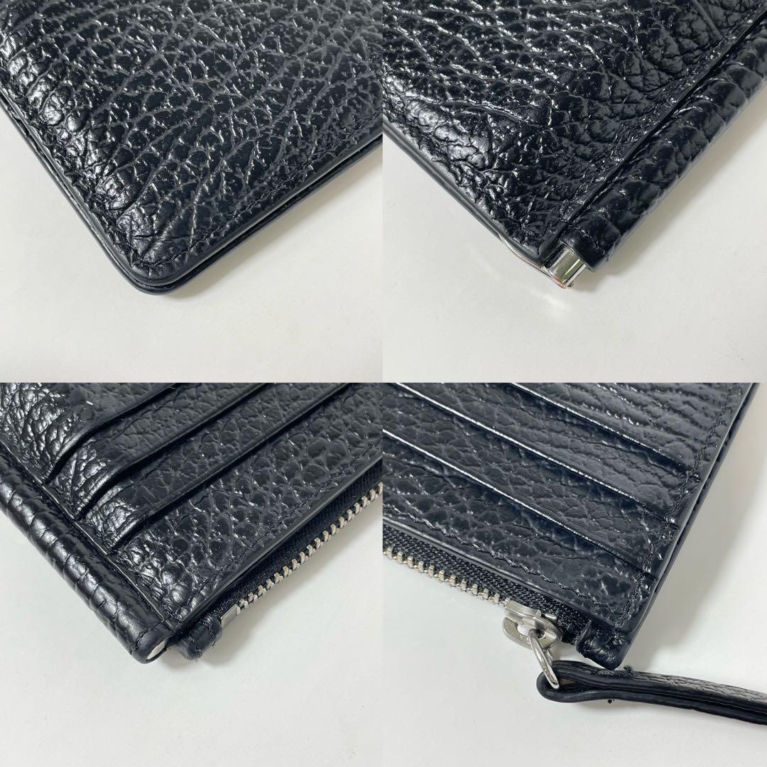 ✨極美✨ メゾンマルジェラ マネークリップ レザー ４ステッチ 黒 国内正規品✨