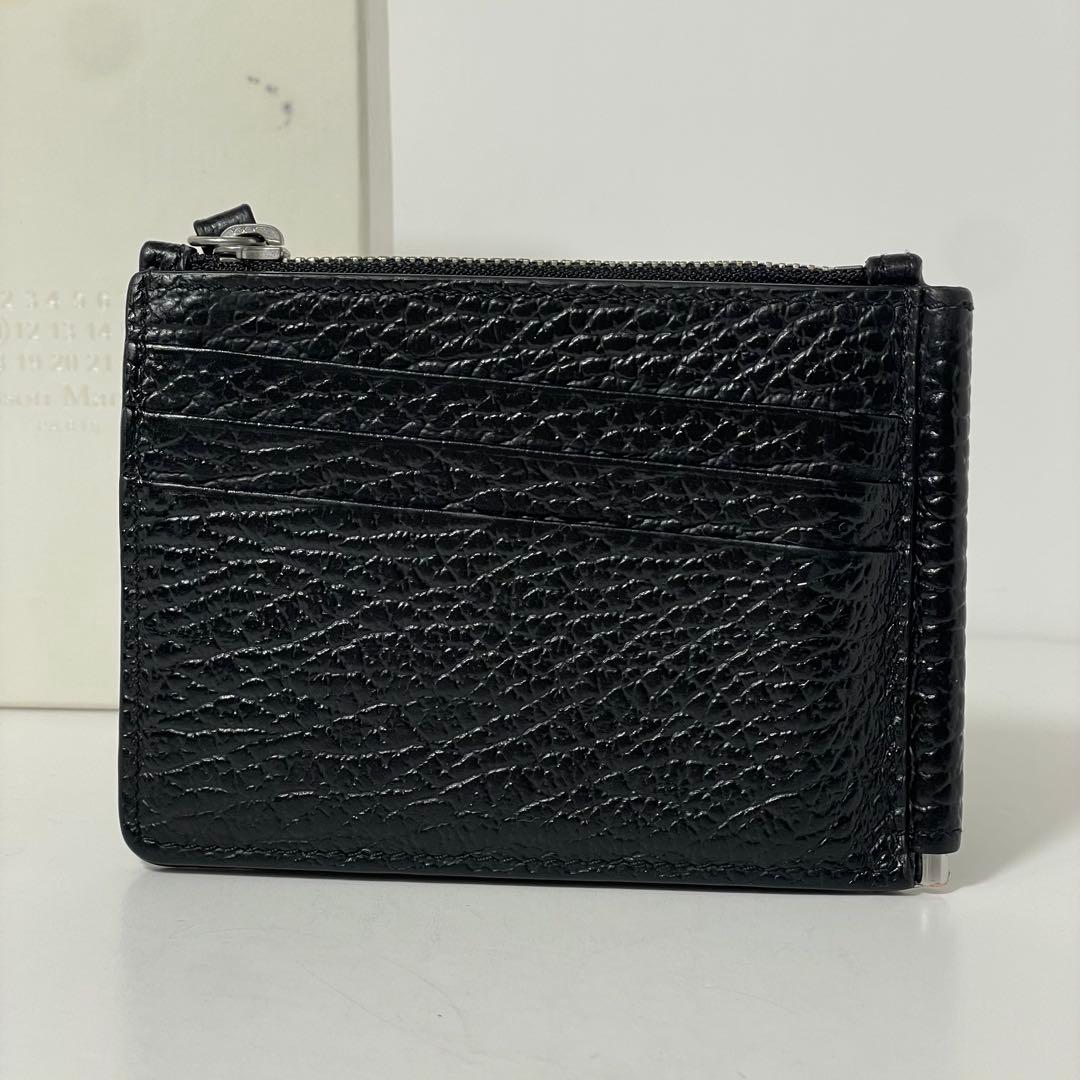 ✨極美✨ メゾンマルジェラ マネークリップ レザー ４ステッチ 黒 国内正規品✨
