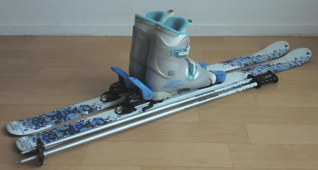 ■■11月限定■送料無料■ハート■子供用スキーセット■128/23■ミッキー■■