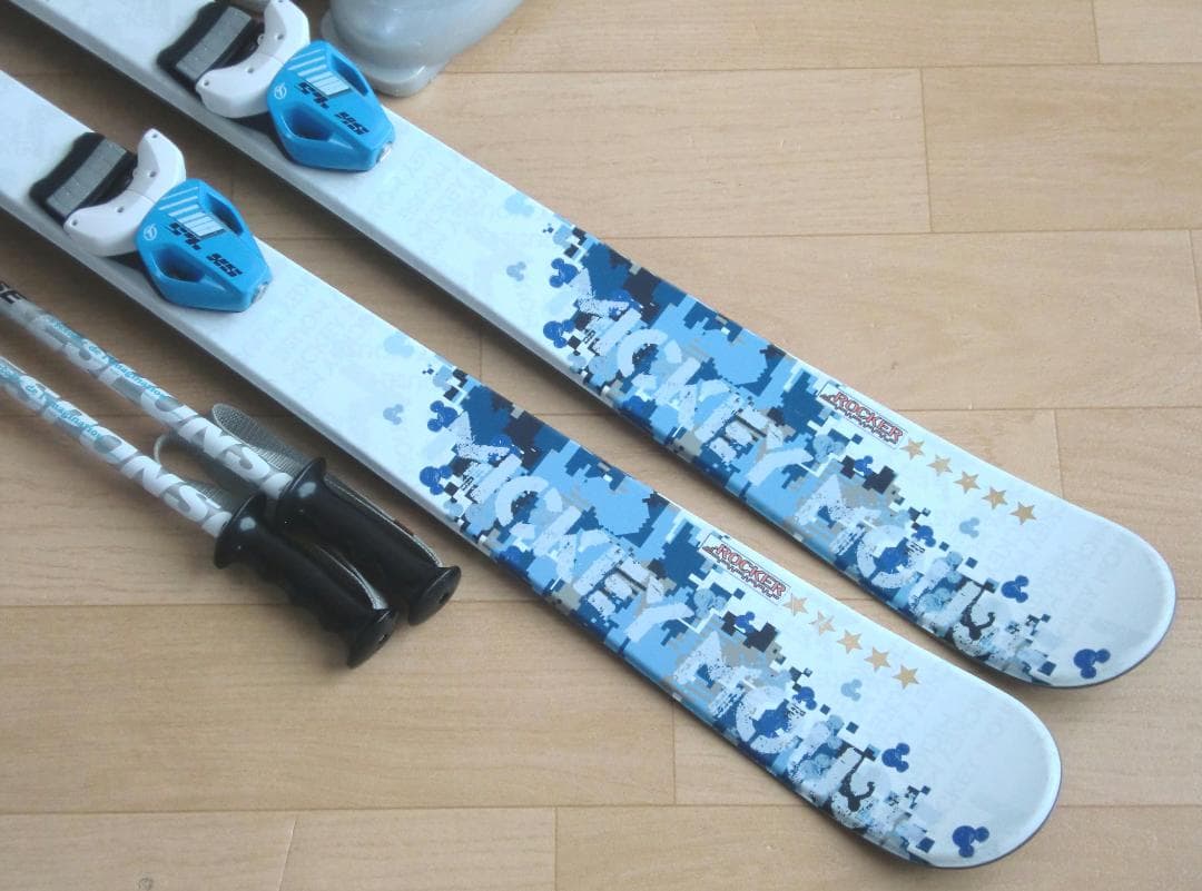 ■■11月限定■送料無料■ハート■子供用スキーセット■128/23■ミッキー■■