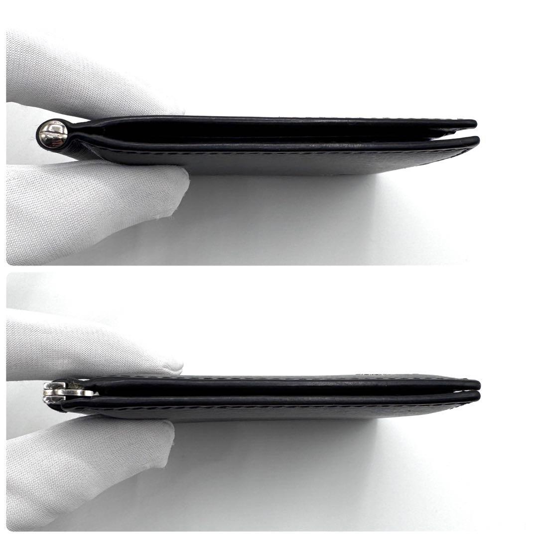 美品✨バーバリー　マネークリップ　シャドーホース　札入れ　折り財布　ブラック