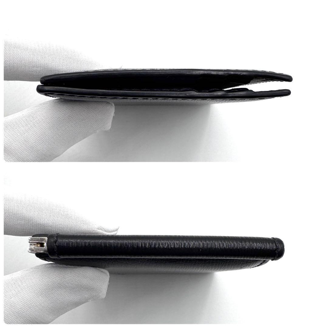 美品✨バーバリー　マネークリップ　シャドーホース　札入れ　折り財布　ブラック