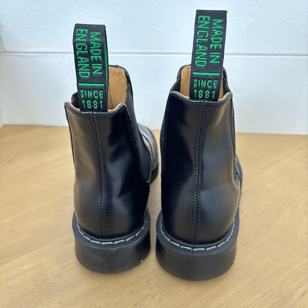 美品　solovair サイドゴアブーツ　24.5 イングランド　レザー　黒