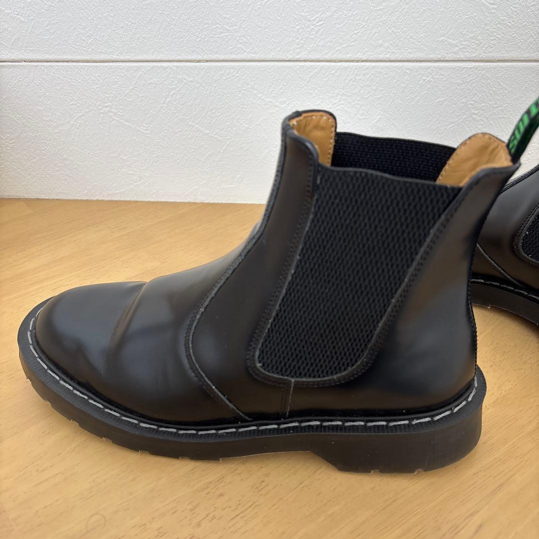 美品　solovair サイドゴアブーツ　24.5 イングランド　レザー　黒