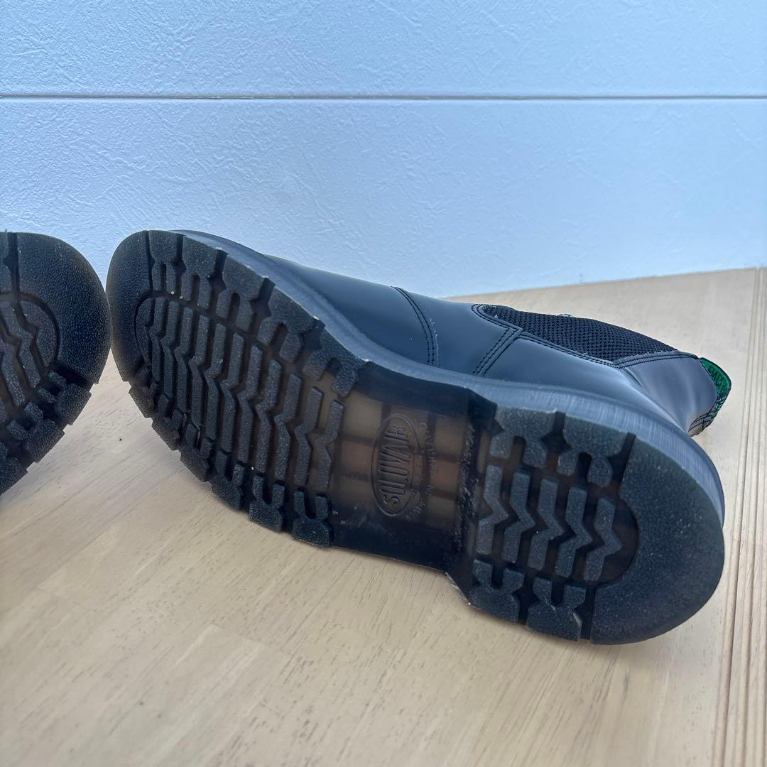 美品　solovair サイドゴアブーツ　24.5 イングランド　レザー　黒