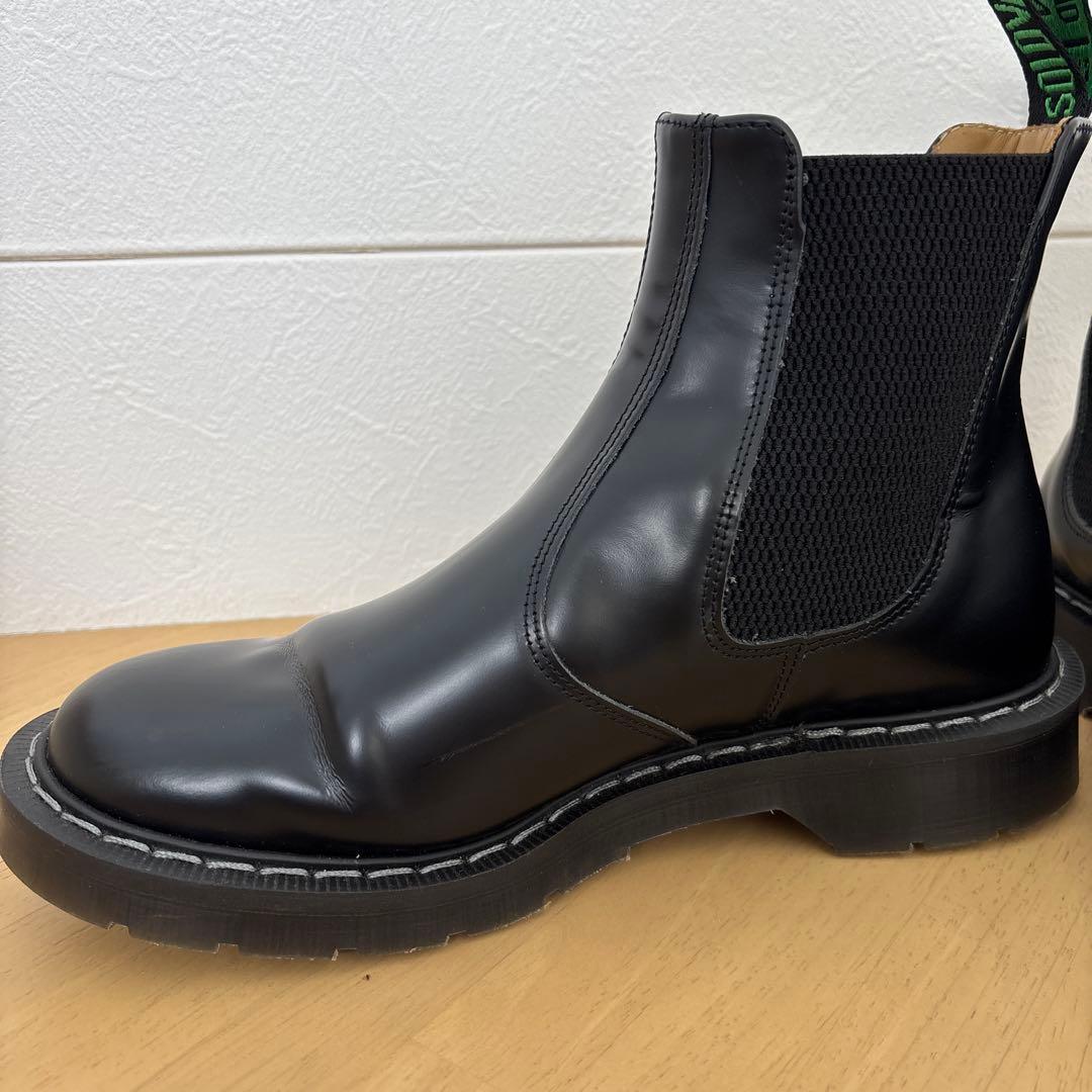 美品　solovair サイドゴアブーツ　24.5 イングランド　レザー　黒
