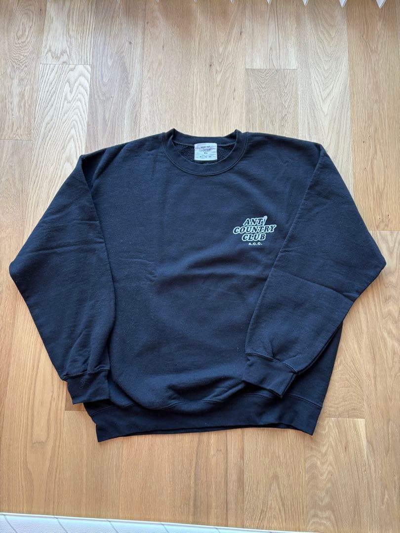 ANTI COUNTRY CLUB x balansa ブラック スウェット