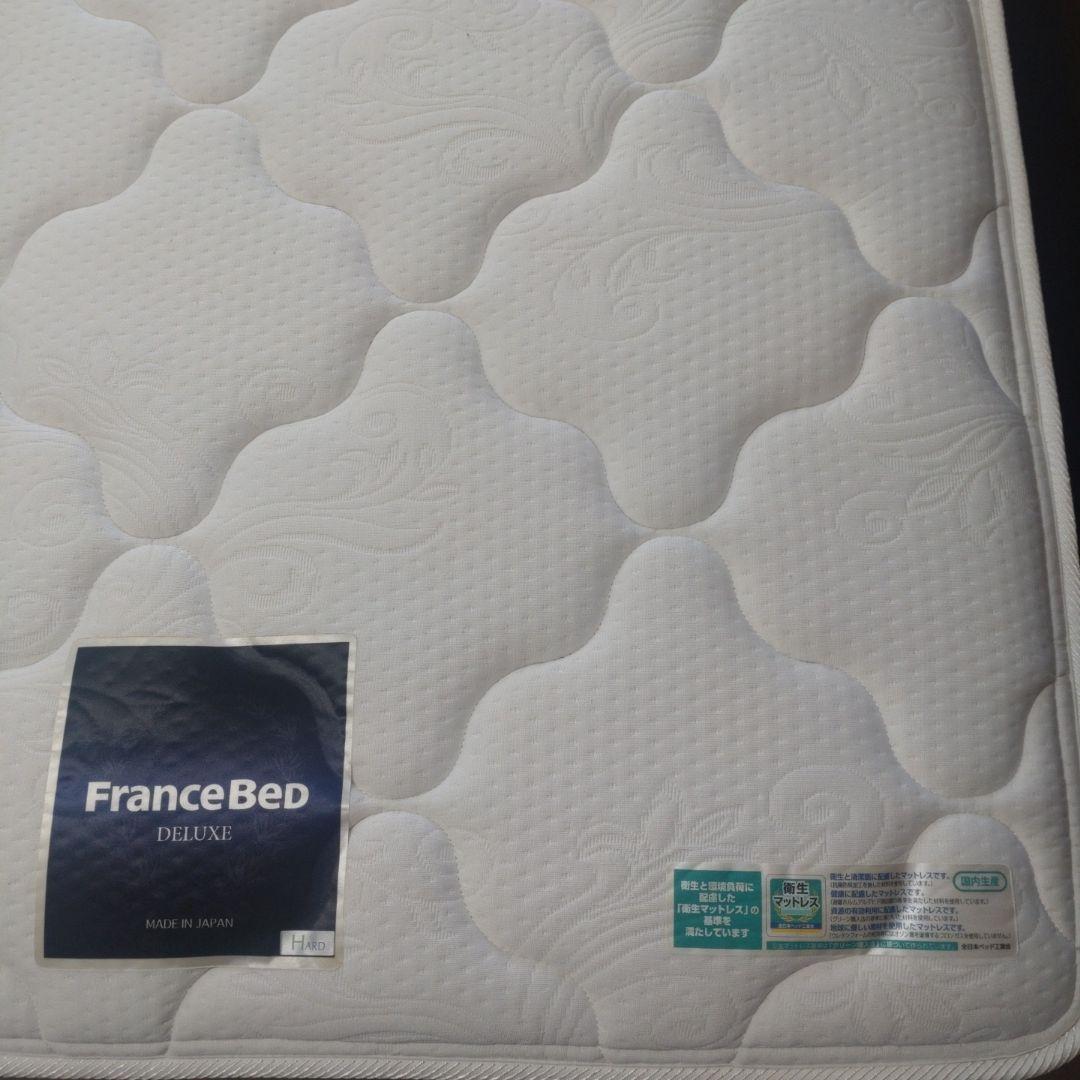 フランスベッド シングルスプリングマットレス ハード ホワイト