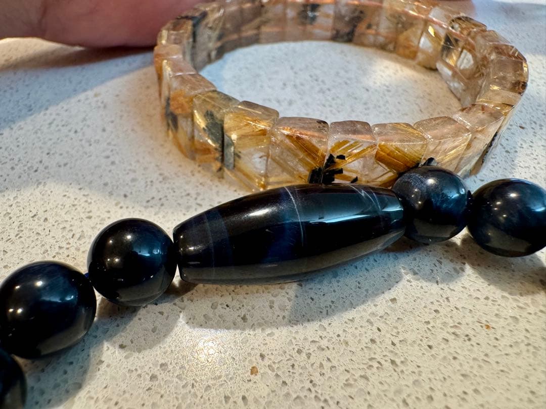 【向江大樹さん専用】太陽放射ルチルとブルータイガーアイ&メテオライト