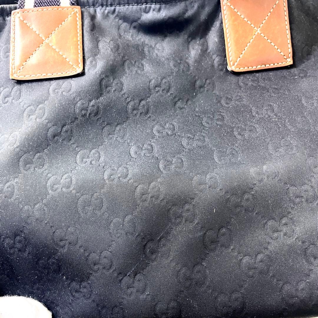 グッチ　GUCCI トートバッグ　ナイロン　レザー　 131230 レディース