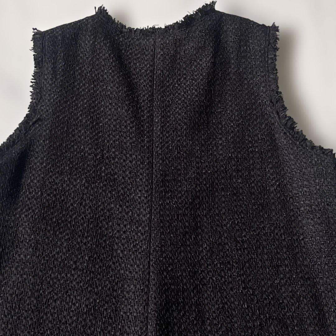 2023✨グレースコンチネンタル ロングワンピース ツイードフレアワンピース M