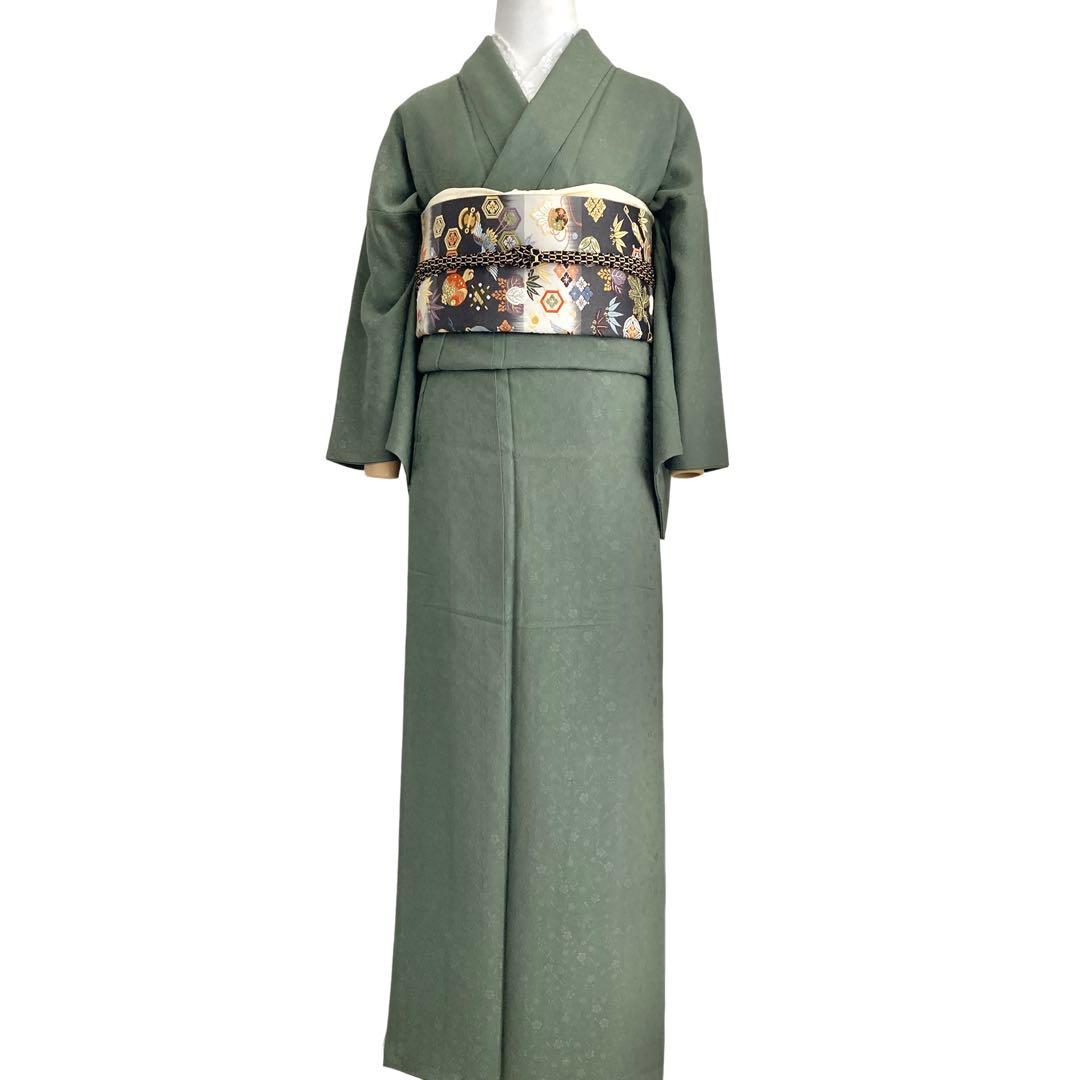 ★ twin R様★草緑 色無地　着物　礼装 卒業式 入学式 フルセット可